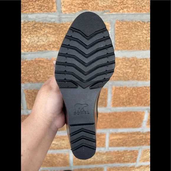 Sorel After Hours Leather D Ring Lace up Wedge Sandal Bootie sz 5 - Picture 9 of 12